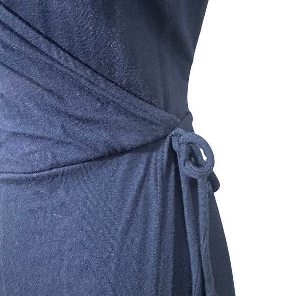 Navy Blue Wrap Dress - Picture 10 of 10